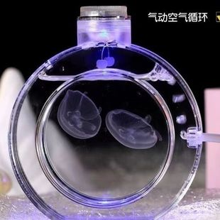 水母摆地摊樱桃水母缸水母赤月水母水母摆地摊发光杯气动循环