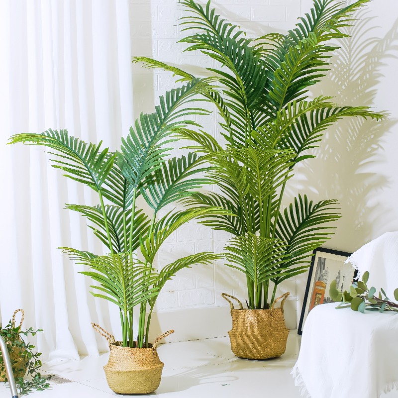 仿真植物装饰卧室北欧假绿植客厅摆件树凤尾葵散尾葵塑料落地盆栽