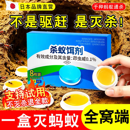 蚂蚁药家用室内通用强效全窝端除蚁饵剂无毒第呋虫胺一专用杀虫剂