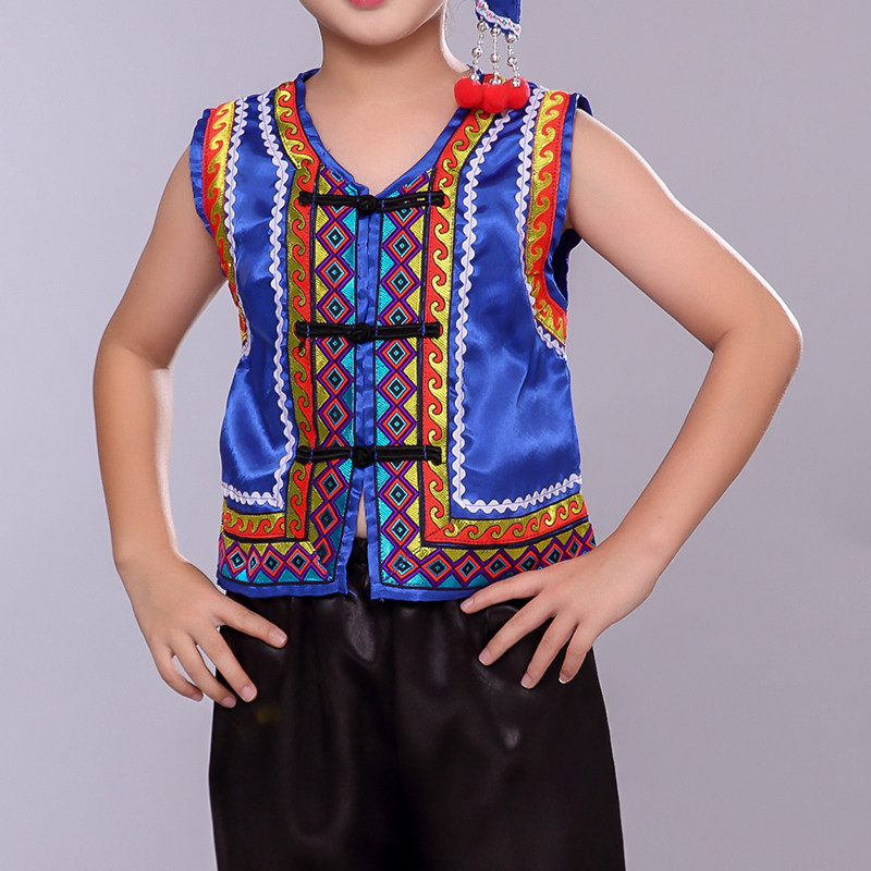 儿童壮族苗族少数民族男童彝族单件上衣裤子黎族土家侗族服装帽子,童装/婴儿装/亲子装,儿童演出服,淘宝优惠券,粉丝福利购,淘宝优惠卷