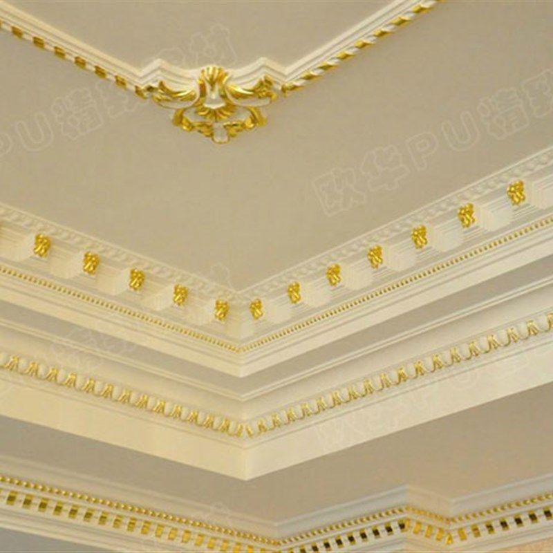 PU线条法式装修吊顶客厅天花欧式顶角线条装饰白色免漆阴角仿石膏