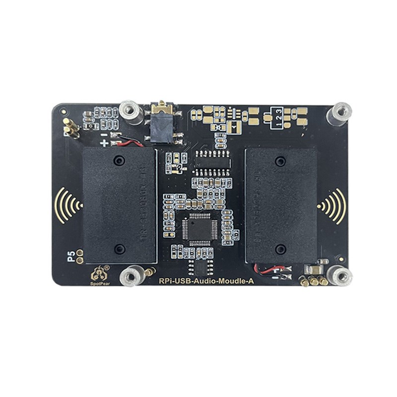 树莓派5 USB音频免驱声卡 扩展板板载耳机口扬声器喇叭适用于Pi4B