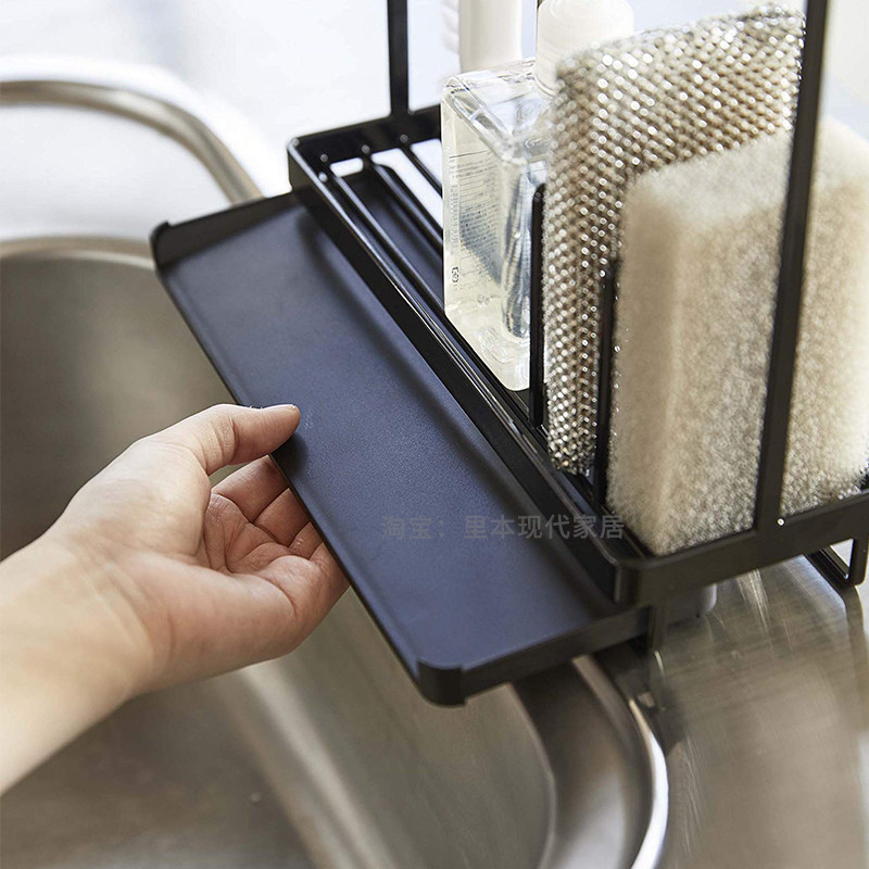 里本 厨房清洁工具整理架 清洁刷海绵擦沥水收纳洗洁精瓶子置物架