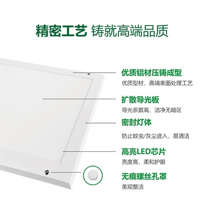 洁净灯led净化灯300x1200平板灯吸顶食品药厂医院手术室无尘车间