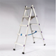 可以行走 修木工移动工程梯 梯子铝合金人字梯加厚焊接折叠家用装