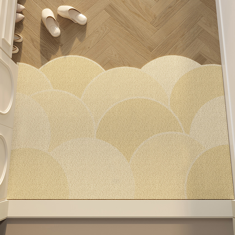 入户门地垫可裁剪侘寂奶油风丝圈门垫进门脚垫日式垫子大门口地毯