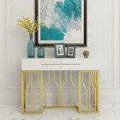 北欧大理石入户玄关柜轻奢风客厅靠墙边桌新中式 条案端景台玄关桌