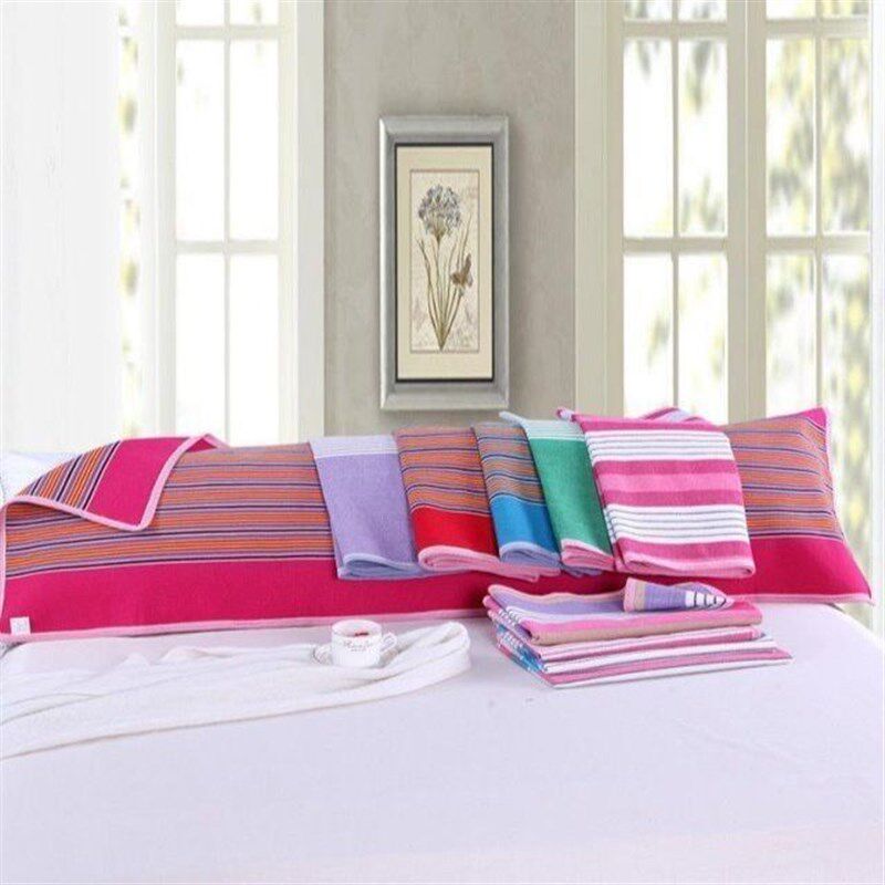 1.5米长款情侣枕巾1.2米长加长枕头毛巾加厚1.8米纯棉双人。