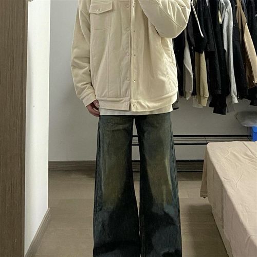 日系冲锋a衣外套男生秋季工装夹克上衣男款宽松牛仔裤2024新款套