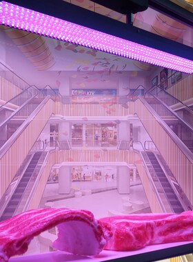 1680珠商场专用鲜猪肉LEwD生鲜灯长条熟食熟食水果导轨道吸顶吊灯