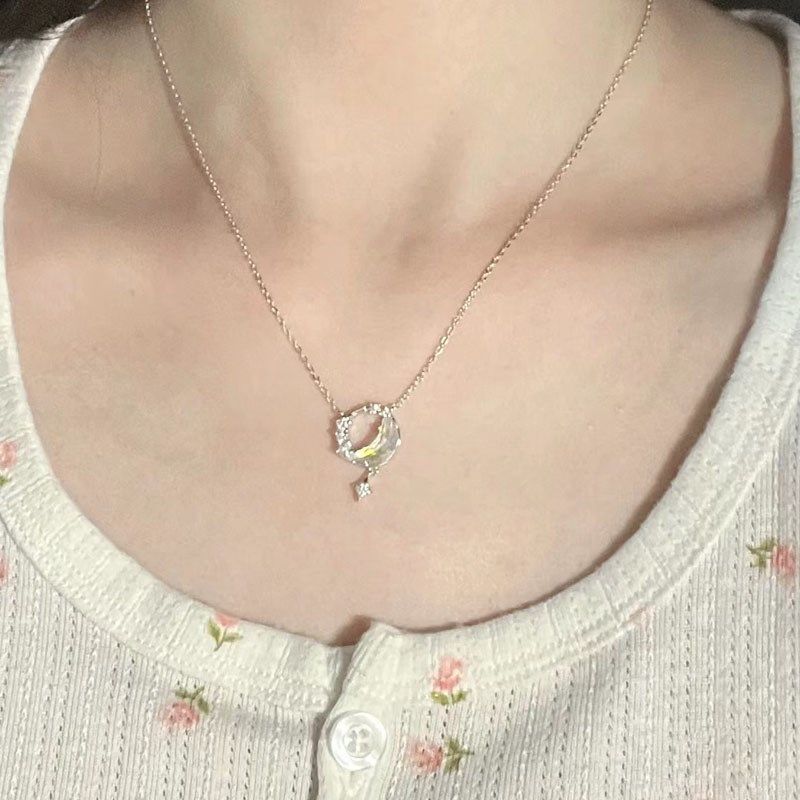 999纯银项链女生款轻奢小众2024新款爆款情人节礼物送女友高级感