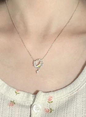 999纯银项链女生款轻奢小众2024新款爆款情人节礼物送女友高级感