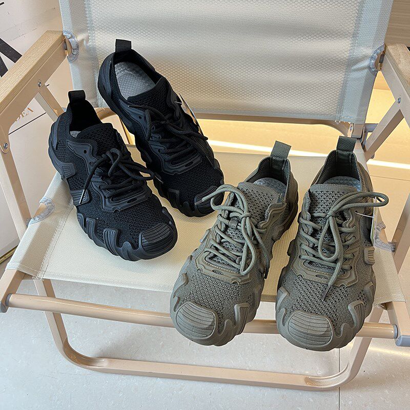 巨舒适~  夏季外贸透气飞织网面休闲鞋袜子鞋男