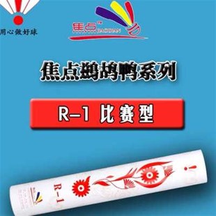 焦点羽毛球R1 R2 耐r打王飞行稳定 打不烂室内比赛用球12只装骄点