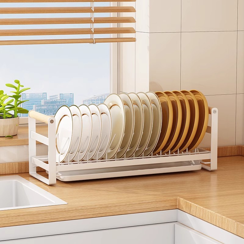 厨房沥水碗碟架水槽台面小尺寸单层碗架小型橱柜内碗筷碗盘收纳架