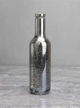 现代简约创意烟灰水晶气泡酒瓶摆件客厅I酒柜玄关家居桌面软装饰