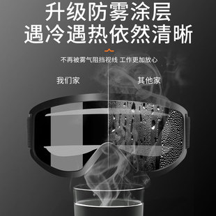 电焊眼镜焊工护目镜眼罩防w强光紫外线防风户外骑行墨镜滑雪镜