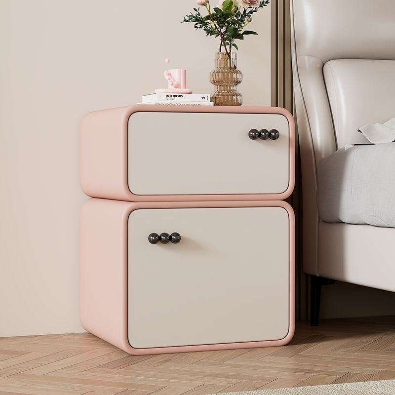 小型卧室家用床头柜简约现代风新款整装实木超窄奶油风卧室床头柜