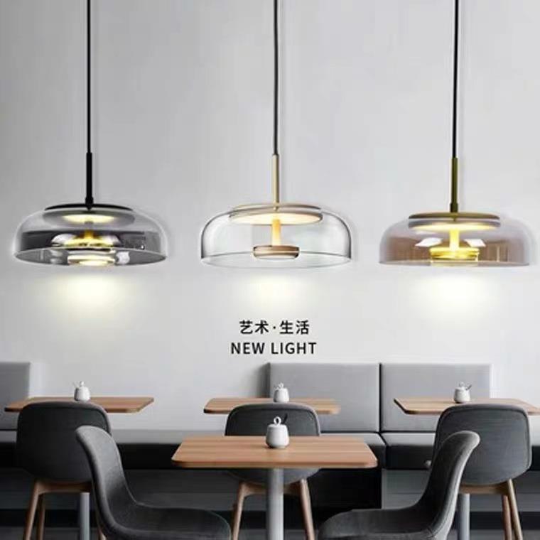 北欧餐厅单头吊灯简约现代饭厅灯创意极简吧台灯个性床头艺术灯具
