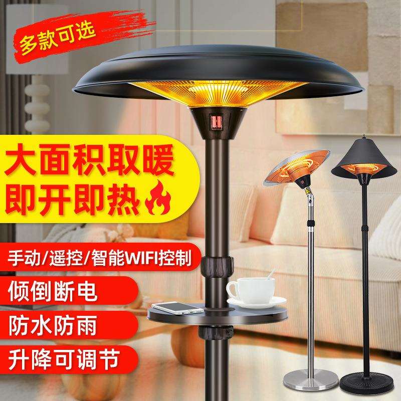 帝世朗户外电取暖器伞型立式取暖炉家用庭院大厅烤火炉室外取暖器