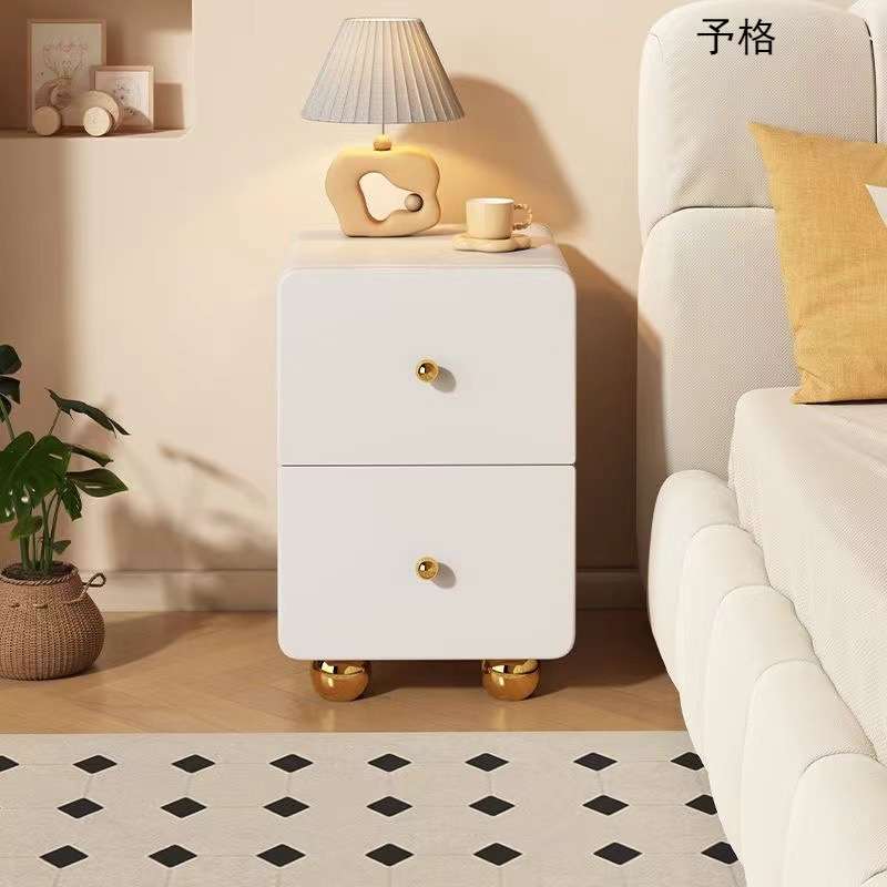 极窄床头柜子小型简约现代床边夹缝收纳柜家用卧室2024新款置物架