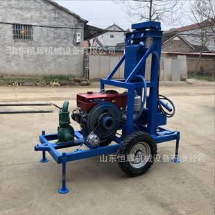 家用水井钻机 大马力柴油水井钻机路面穿越打井机农田灌溉打井机