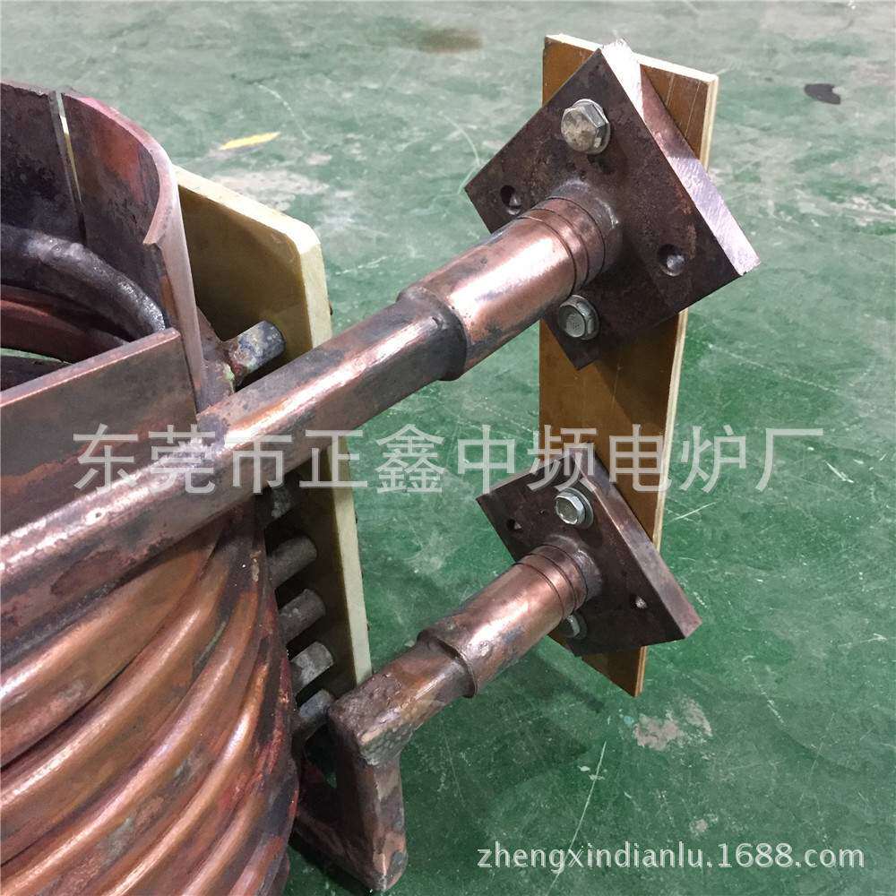 东莞正鑫订制大型中频熔炼炉感应线圈 真空炉感应圈 熔炼炉铜线圈