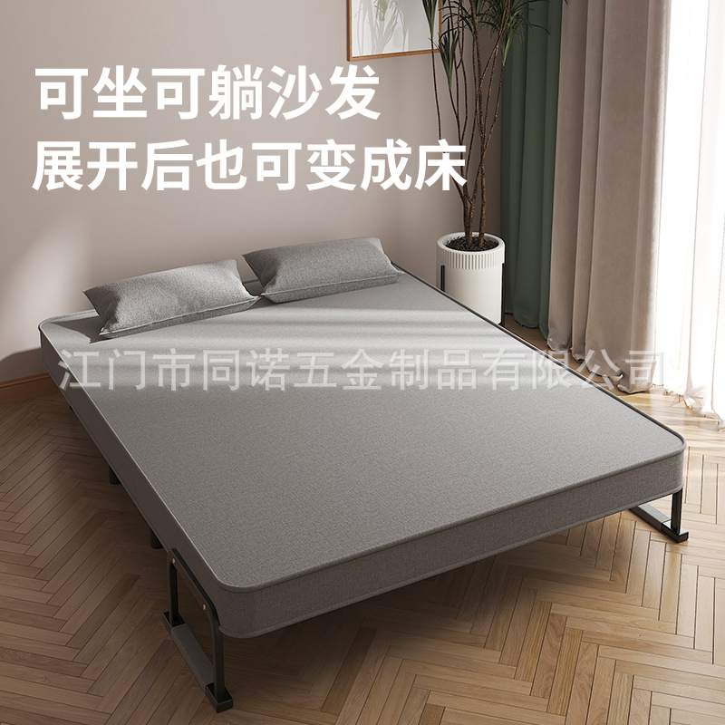 小户型沙发床两用多功能简易双人布艺客厅书房办公室家用可折叠床
