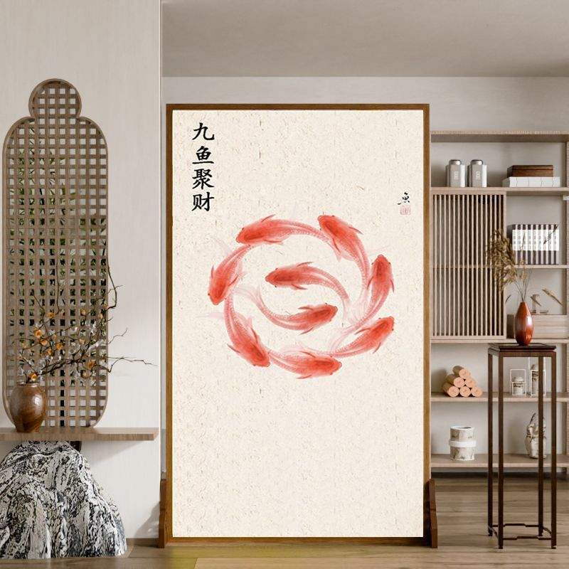 葫芦好景中式屏风隔断客厅办公室可移动入户玄关遮挡装饰禅意座屏