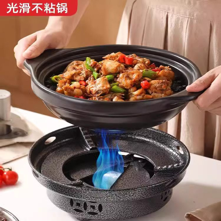 德国新式土砂锅酒精炉小火锅底座