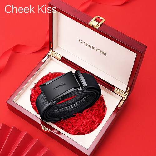 CheekKiss男士真皮自动扣腰带