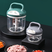 多功能蒜泥捣蒜蓉器迷你手拉式 饺子馅搅碎机剁辣椒切绞拉蒜末神器