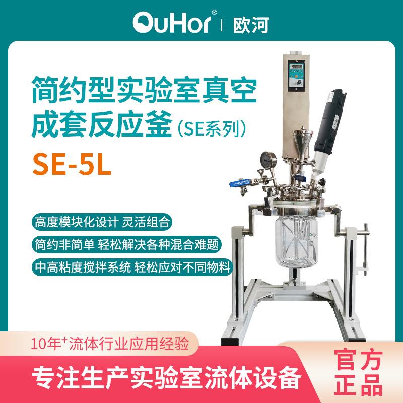 实验室真空成套反应器SE-5L分散乳化均质反应釜超声波均质机防爆