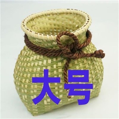 采茶用来装篮竹制品双肩竹筐竹篮子采茶采摘收纳篮子道具