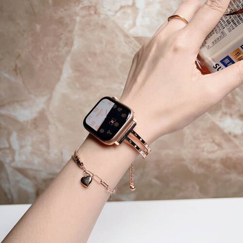 Getyr细闪手镯式表带Apple Watch金属带钻适用苹果表带S8/SE