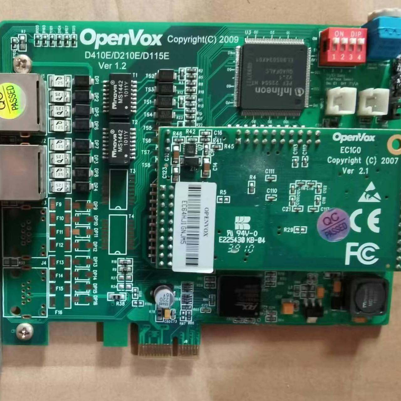 议价OpenVox数字语音卡 D41PE/D210E/D115E适用