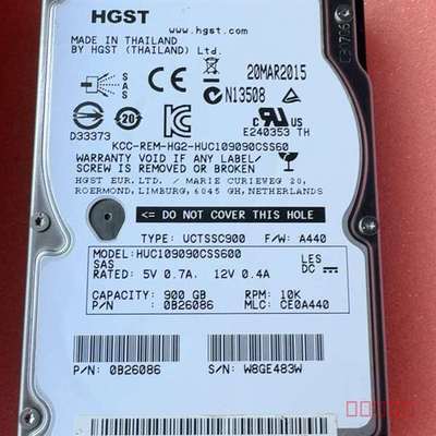 议价HGST日立 HUC109090CSS600适用