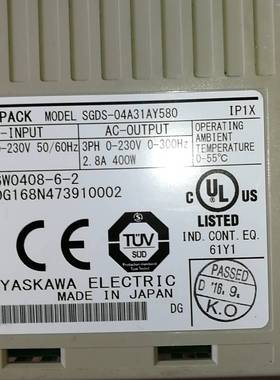 议价SGDS-02A31AY580适用