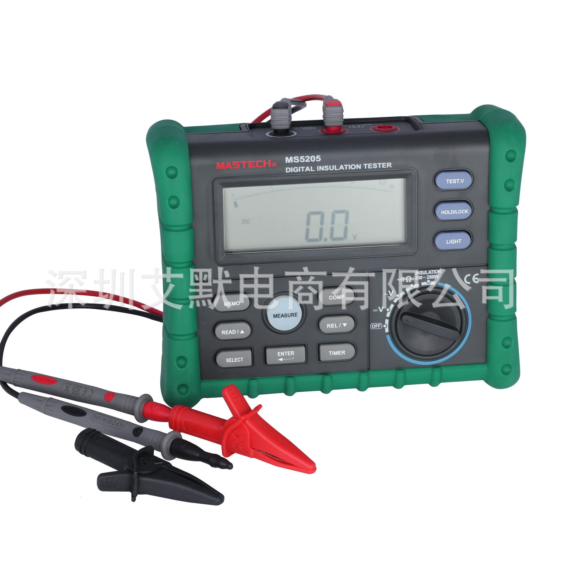 厂家直销MS5205数字绝缘电阻测试仪2500V兆欧表摇表