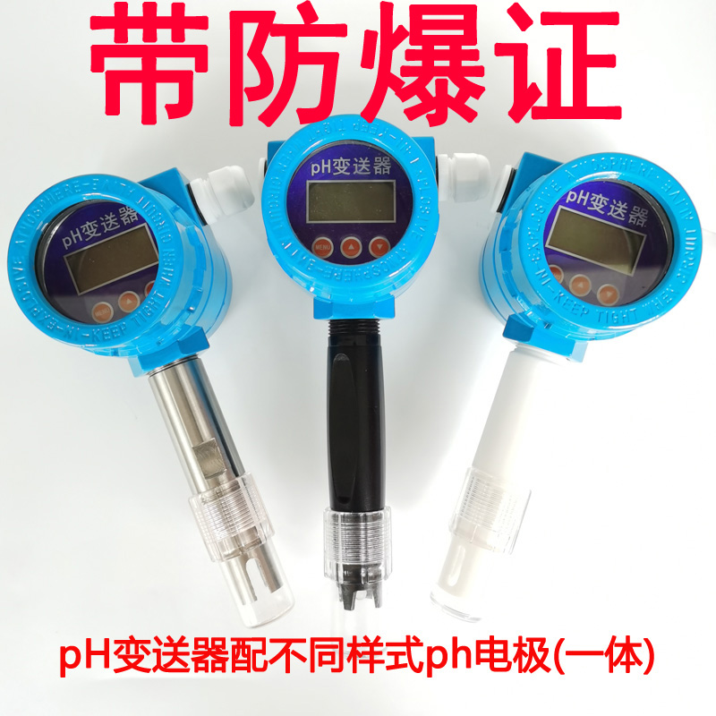 工业在线pH计防爆ph计ph/orp探头电极pH变送器两线制ph计防爆ph计