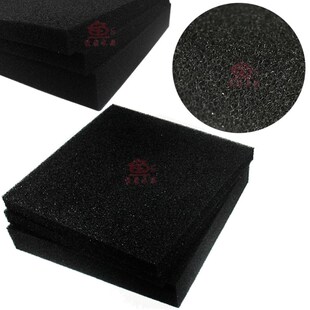 鱼缸生化过滤棉黑色棉水族箱过滤材料加厚中孔海棉鱼池过滤器用棉