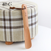 神器家用木制鞋 器老人孕妇懒人穿鞋 抽子 拔子便携提鞋 初心胡桃木鞋