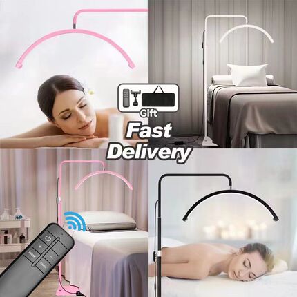 美容灯纹绣灯美容院专用U型照明补光美甲美睫灯led三色调光落地灯