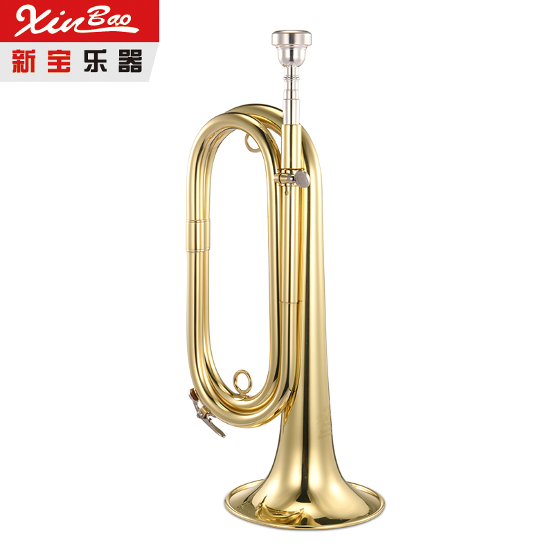 新宝降B调军号冲锋号小号乐器喇叭黄铜大步号司号FH2019型省力嘴