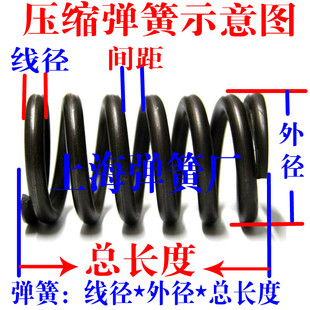 外径10 50mm 长15 压缩弹簧短小弹簧压簧1.8mm