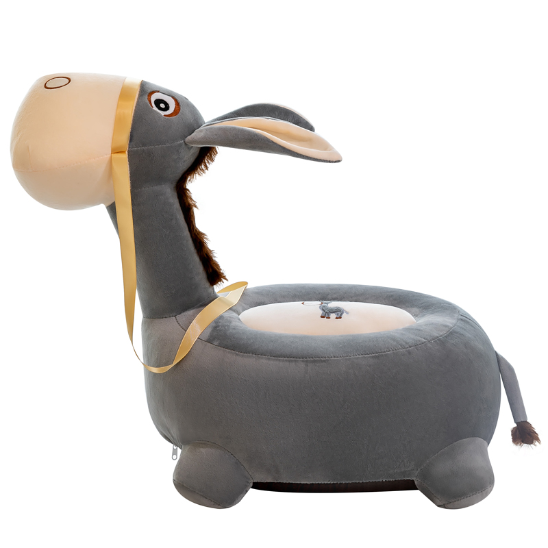 卡通毛驴沙发儿童凳子创意可爱动物座椅大号玩具网红懒人男孩