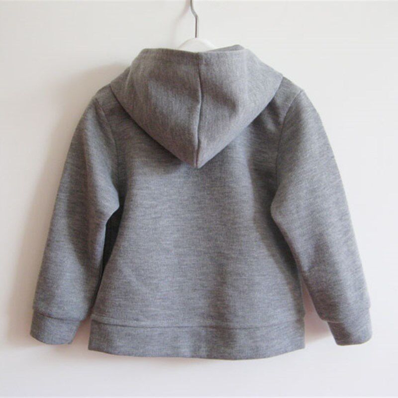 包邮 全纯棉儿童宝宝春秋季外套夹克 男女童单层上衣拉炼连帽开衫