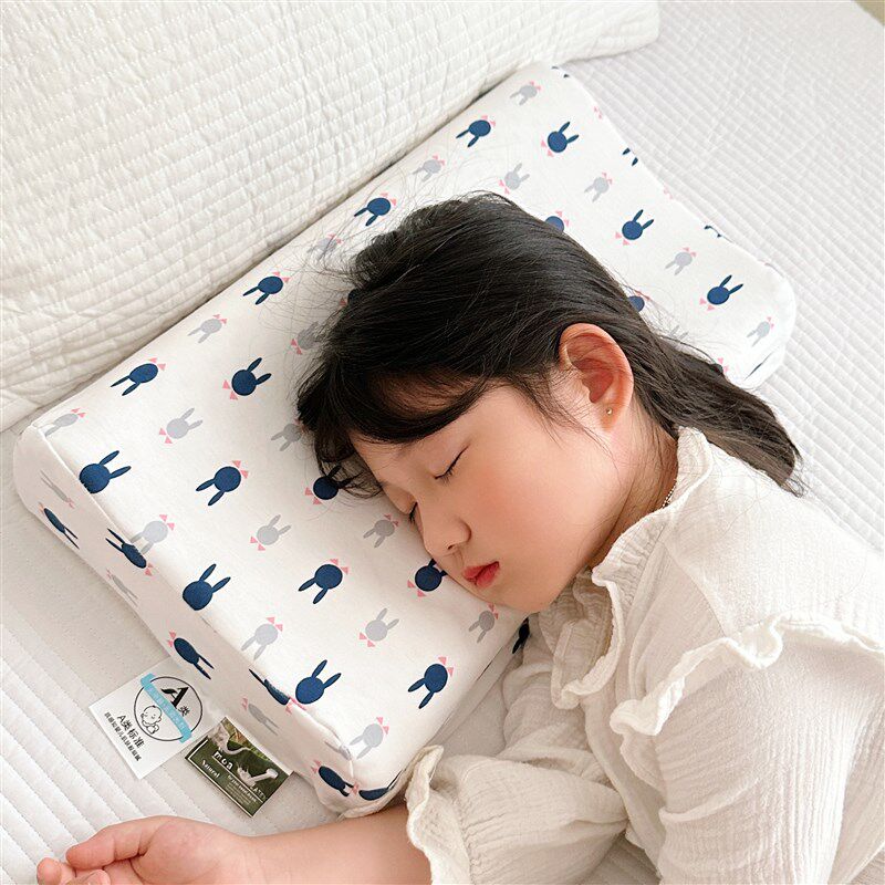 儿童枕头乳胶枕纯棉枕芯宝宝枕套幼儿园全棉小宝宝学生记忆枕
