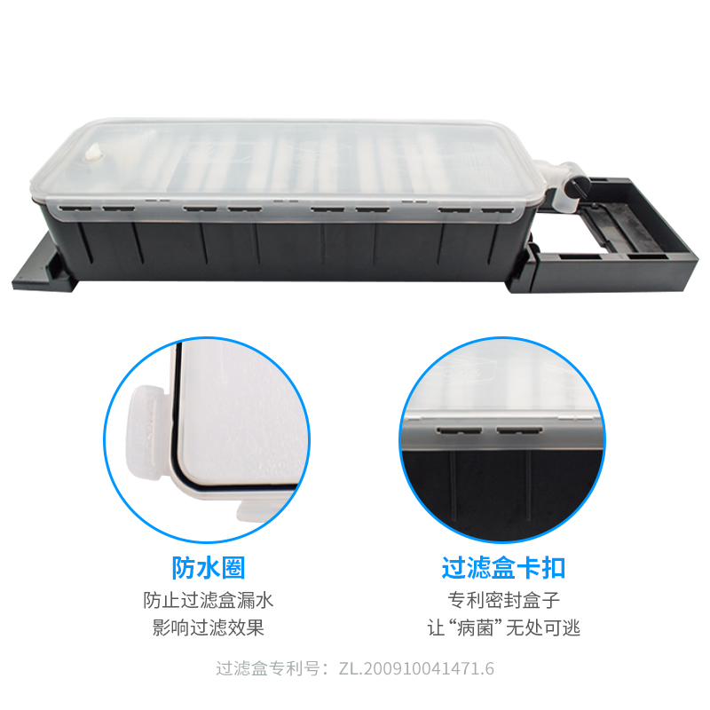 香港AA水族小型鱼缸过滤器过滤设备龟缸过滤器水族箱外置上过滤盒