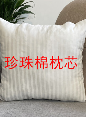 珍珠棉枕芯布料内套高弹性枕芯家用抱枕套子正方形长方形50x50